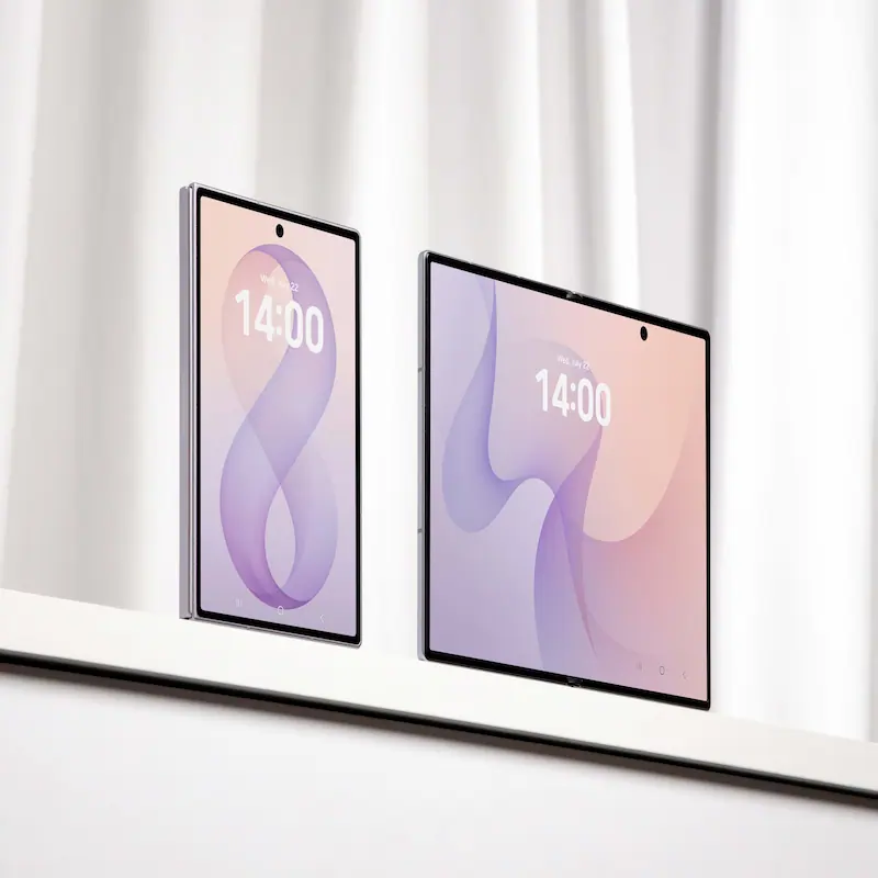 Galaxy Z Fold 8 מסך פנימי פתוח