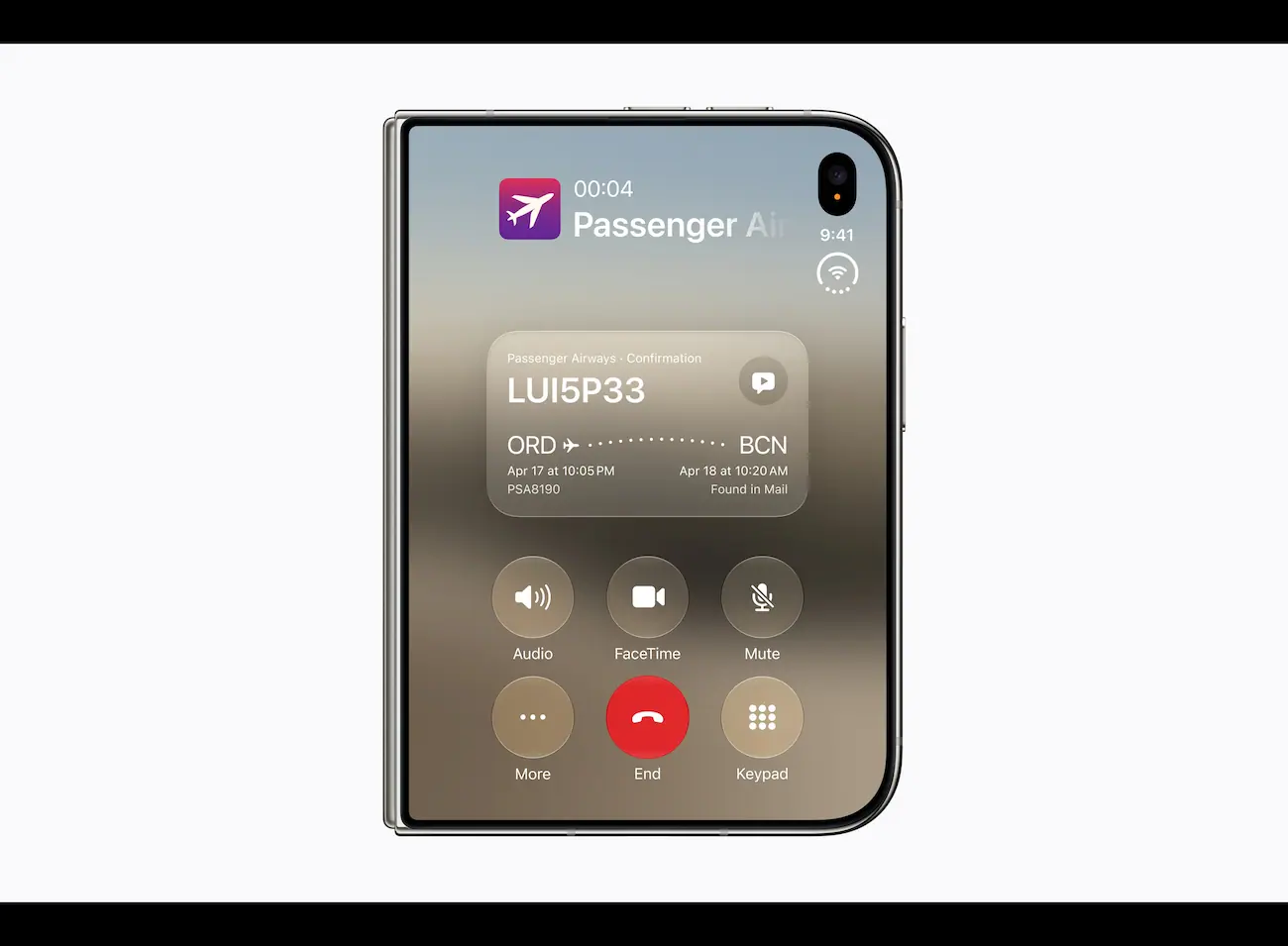 iPhone Duo במצב Duo FaceTime — שיחת וידאו עם שני משתתפים על שני המסכים
